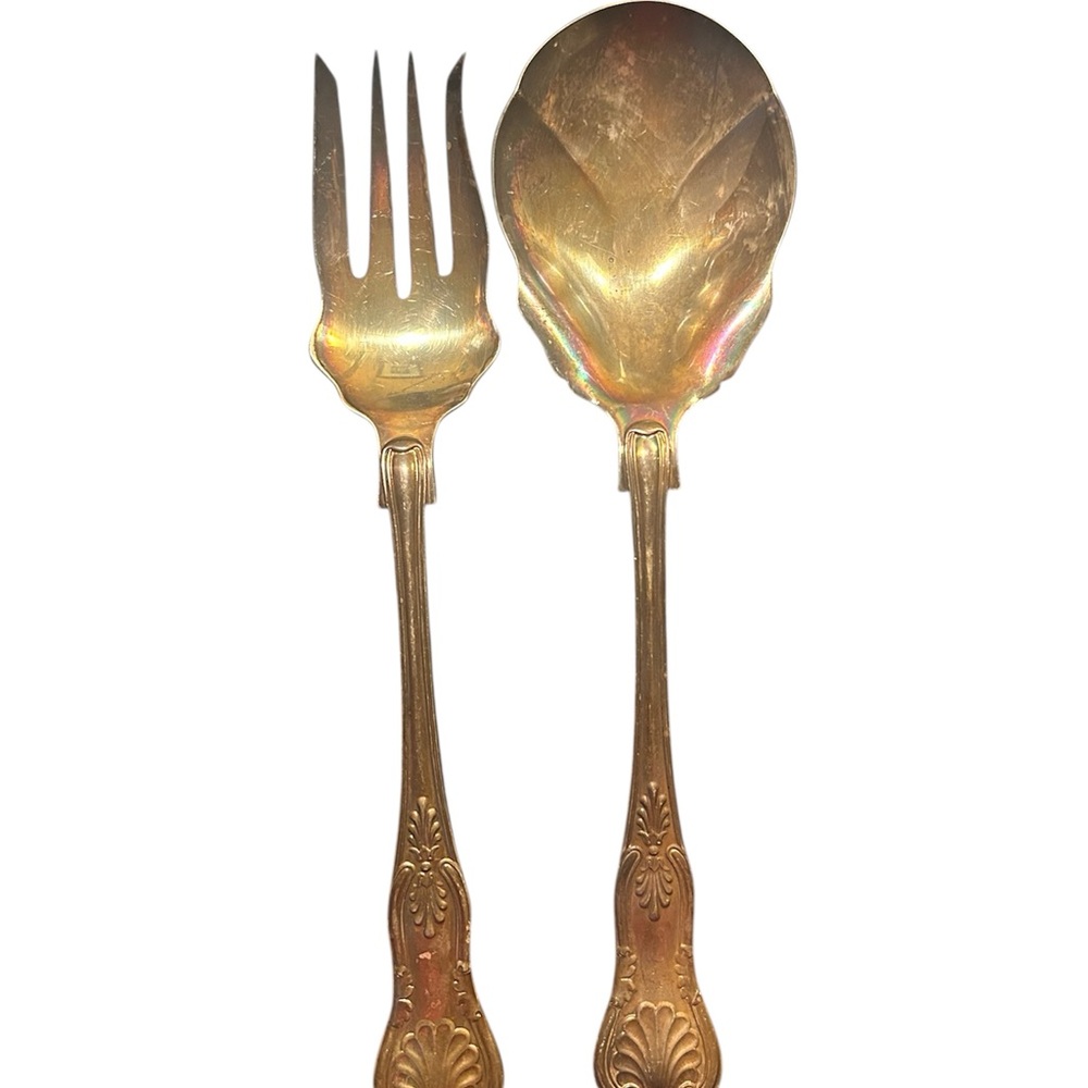Luxurious Gold-Plated Serving Utensil Set